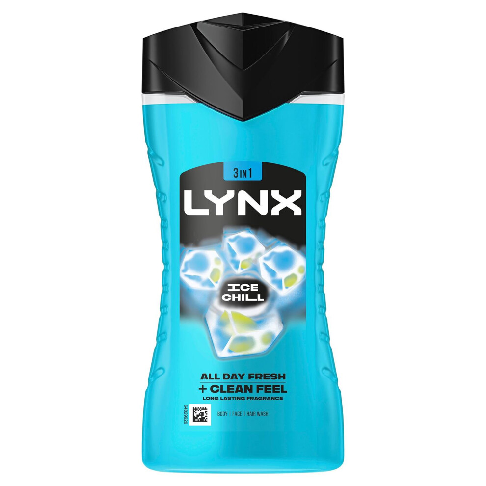 Lynx Ice Chill Shower Gel 12 Hours Of Refreshing Fragrance 225Ml