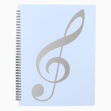 MUROAD A4 sheet music folder, spiral-bound music organizer
