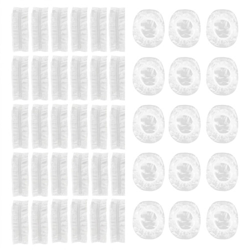 100 Pack Disposable Ear Covers, Clear Waterproof Shower Ear Protectors