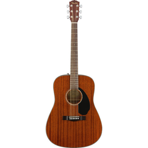 Fender CD-60 Dreadnought Beginner Acoustic Guitar, Mahogany, Natural