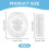 100 Pack Disposable Ear Covers, Clear Waterproof Shower Ear Protectors 2