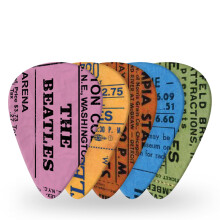 D'Addario Beatles Guitar Picks 1964 Tour Ticket Stubs Medium, 10-Pack