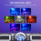 KeoBin 6 in 1 DJ Lights with Stand，Light Show with Extra-Wide Coverage 4