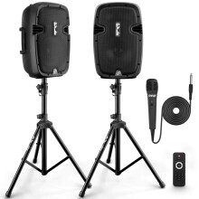 Pyle 8" Bluetooth PA Speaker System w/Stands, 700W Portable