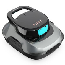 AIPER Robot Piscine sans Fil, Aspirateur Automatique, 90 Min d'Autonomie, Aspire Débris et Feuilles, Piscines jusqu'à 80 m²
