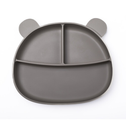 Callowesse Silicone Baby Suction Plate Silver Sage