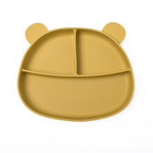 Callowesse Silicone Baby Suction Plate Mustard