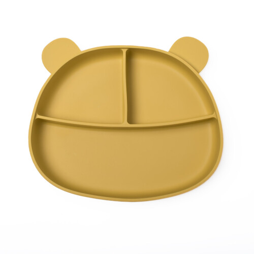 Callowesse Silicone Baby Suction Plate Mustard
