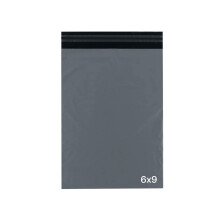 delka Grey Mailing Bags, Poly Mailer Bags, Tear Resistant Self Seal Shipping Envelopes for Clothing and Documents, Waterproof - (6x9, 100PK)