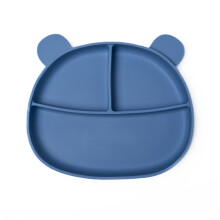 Callowesse Silicone Baby Suction Plate Powder Blue