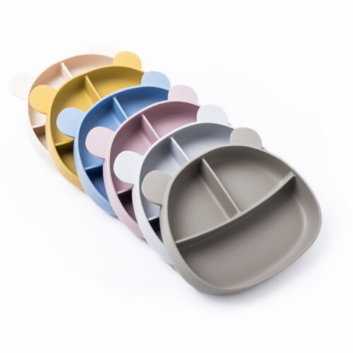 Callowesse Silicone Baby Suction Plate Powder Blue 1