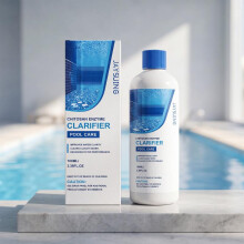 Pool Water Clarifier 100ml Gentle Formula Rapidly Clears Cloudy Water Maintains Crystal Clear Pool Care Liquid