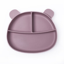 Callowesse Silicone Baby Suction Plate Pale Mauve