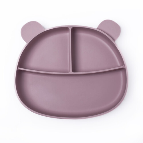 Callowesse Silicone Baby Suction Plate Pale Mauve