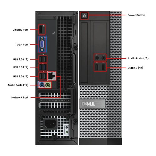 Refurbished Dell Fast Dell Computer Core i5 - 8GB Ram - 500GB HDD Desktop PC - Windows 11 Pro 1