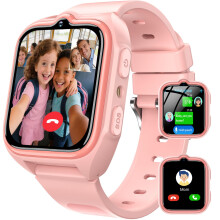 Blackview 4G Kids Smart Watch, GPS+LBS+Wi-Fi Tracker, SOS Video Voice Chat Phone Watch, Pedometer & Sleep, School Mode, Puzzle Games, LED Torch, IP68