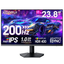 KOORUI 24 Inch Gaming Monitor, Fast IPS, 200Hz, HDR 400, 1ms, FHD
