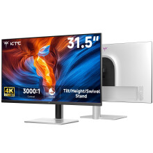 KTC 31.5 Inch UHD 4K Computer Monitor, White, H32U6