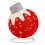 Red 60 LED Collapsible Bauble Light 60 LEDs Mains Operated 2