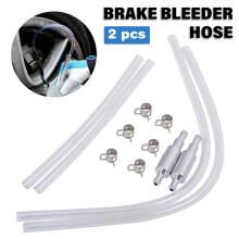 2x Car Brake Bleeding Kit Clutch Brake Bleeder Hose One Way Valve Motorcycle Tool