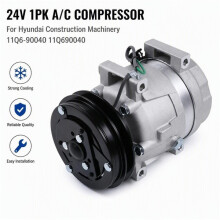 24V 1PK New A/C Compressor 11Q6-90040 for Hyundai Machinery 11Q690040