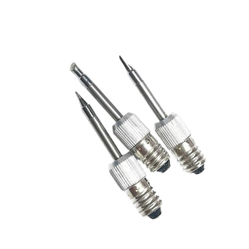 3pcs Silver Soldering Iron Tips E10 Replacement for Parkside PLKA 4B3