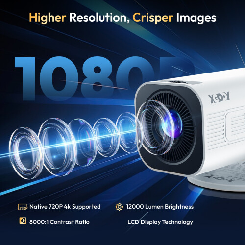 1080P Portable Projector LED Smart Mobile Phone Mini Bundle Outdoor Multimedia 1