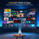 1080P Portable Projector LED Smart Mobile Phone Mini Bundle Outdoor Multimedia 3