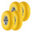 2PCS 10" Puncture Burst Proof Solid Rubber Sack Truck Trolley Wheel Spare Tyres 5
