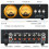 Mini Loop Switcher Box 3 Channel RCA Selector Stereo Audio Splitter w/VU Meter 2