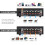 Mini Loop Switcher Box 3 Channel RCA Selector Stereo Audio Splitter w/VU Meter 4