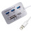 Aluminum 3 Port USB 3.0 Hub SD M2 TF MS Multi-In-1 Memory Card Reader Adapter 12