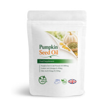 VitaMinute Pumpkin Seed Oil 1000mg | Cold Pressed Omega-6 & 9 | 100 Capsules