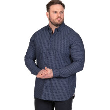 (6XL, Navy) D555 Mens Powell Big & Tall Long Sleeve Shirt