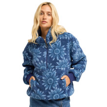 (10, True Navy) Billabong Womens Time Off Half Zip Fleece