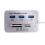 3 Port USB 3.0 Hub SD M2 TF MS Multi-In-1 Memory Card Reader Adapter Aluminum 1