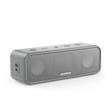 Soundcore 3 by Anker, Bluetooth Speaker with Stereo Sound, Pure Titanium Diaphragm Drivers, PartyCast Technology, BassUp, 24H Playtime, IPX7