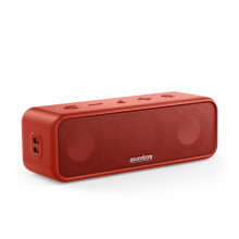 Soundcore 3 by Anker, Bluetooth Speaker with Stereo Sound, Pure Titanium Diaphragm Drivers, PartyCast Technology, BassUp, 24H Playtime, IPX7