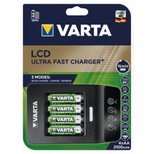 VARTA Caricabatterie ultra veloce LCD 4 batterie power - 2100 mAh