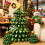 Christmas Balloon Set 4-Piece | Includes 130cm Large Tree + 38cm Small Trees+ 60cm Santa + Light String | with Pump 1