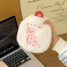 Hot Water Bottle - 350ml - Removable & Washable Cover - Anti-Scald PVC - Hand Warmer - Christmas Gift