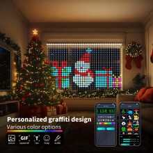 3M2M Smart LED Curtain Lights | 400 LEDs | APP Control| USB Powered | Christmas Window Decoration