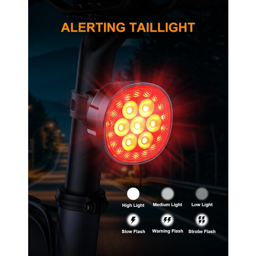 Ensemble d'éclairages pour vélo [8+12 modes et rechargeable par USB] 2