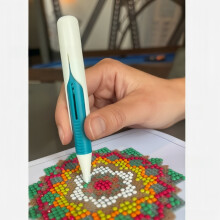 Automatic Press-Type Diamond Painting Pen | DIY Diamond Art & Fuse Bead Tool | Ergonomic Design | Fast Application Aid | 10
