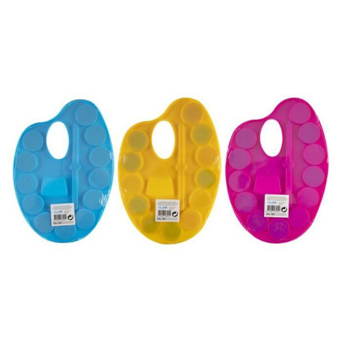 Palette con acquerelli e pennello 1