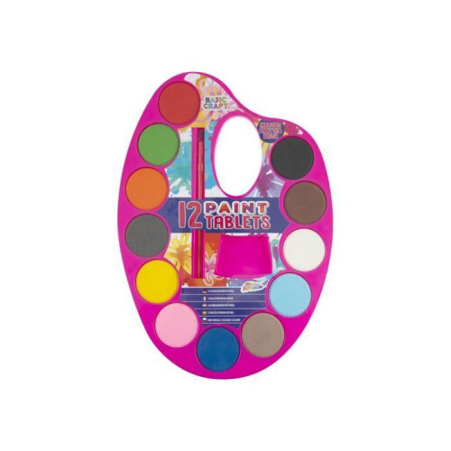 Palette con acquerelli e pennello 2