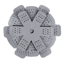 Protections en silicone pour casseroles et poĂŞles, grises, lot de 12, 4 tailles