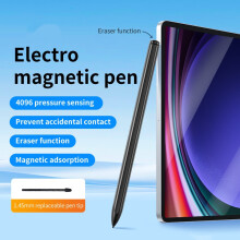 Kompatibel mit Galaxy Tab S: Elektromagnetischer Stift | 4096 Druckstufen, Handballenerkennung | Magnetisch + Radiererfunktio