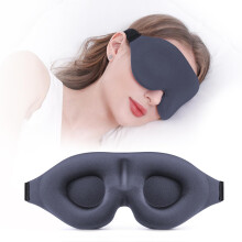 3D-konturierte Schlafmaske, atmungsaktive Augenmaske für Damen und Herren, 360-Abdunkelung für Reisen und Nickerchen