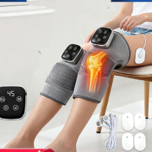 Beheizbares Kniemassagegerät (Paar) – 5 Wärmestufen, 9 Pulsmassageprogramme, 2500 mAh, wohltuende Wärme für die Knie, Weihna